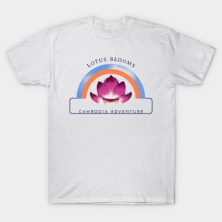 Khmer Cambodian Lotus Blooms Cambodia Adventure T-Shirt